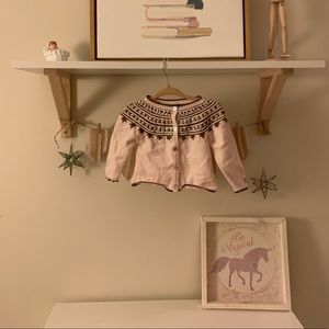 Cardigan with sewn sequins and fashioned knots